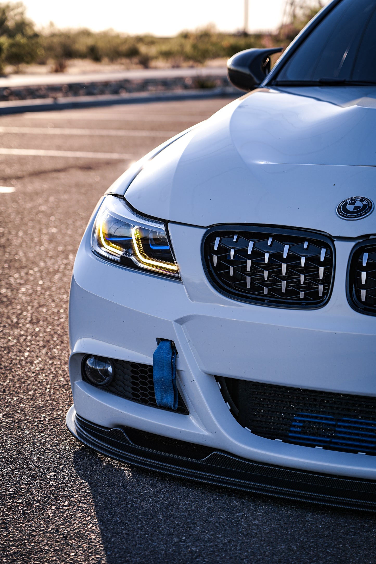 G Series Laser Style V3 Switchback Dual Color LED Headlights for 06-11 BMW E90 / E91 3-series