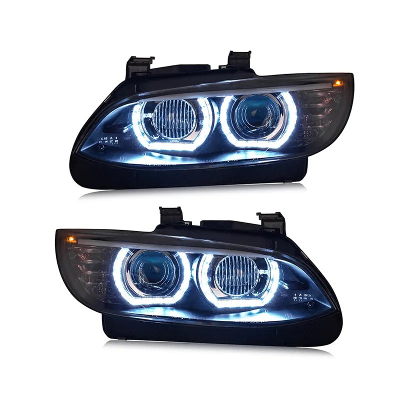 DTM Angel Eye Projector Headlights for 06-13 BMW E92 M3 & 3-series