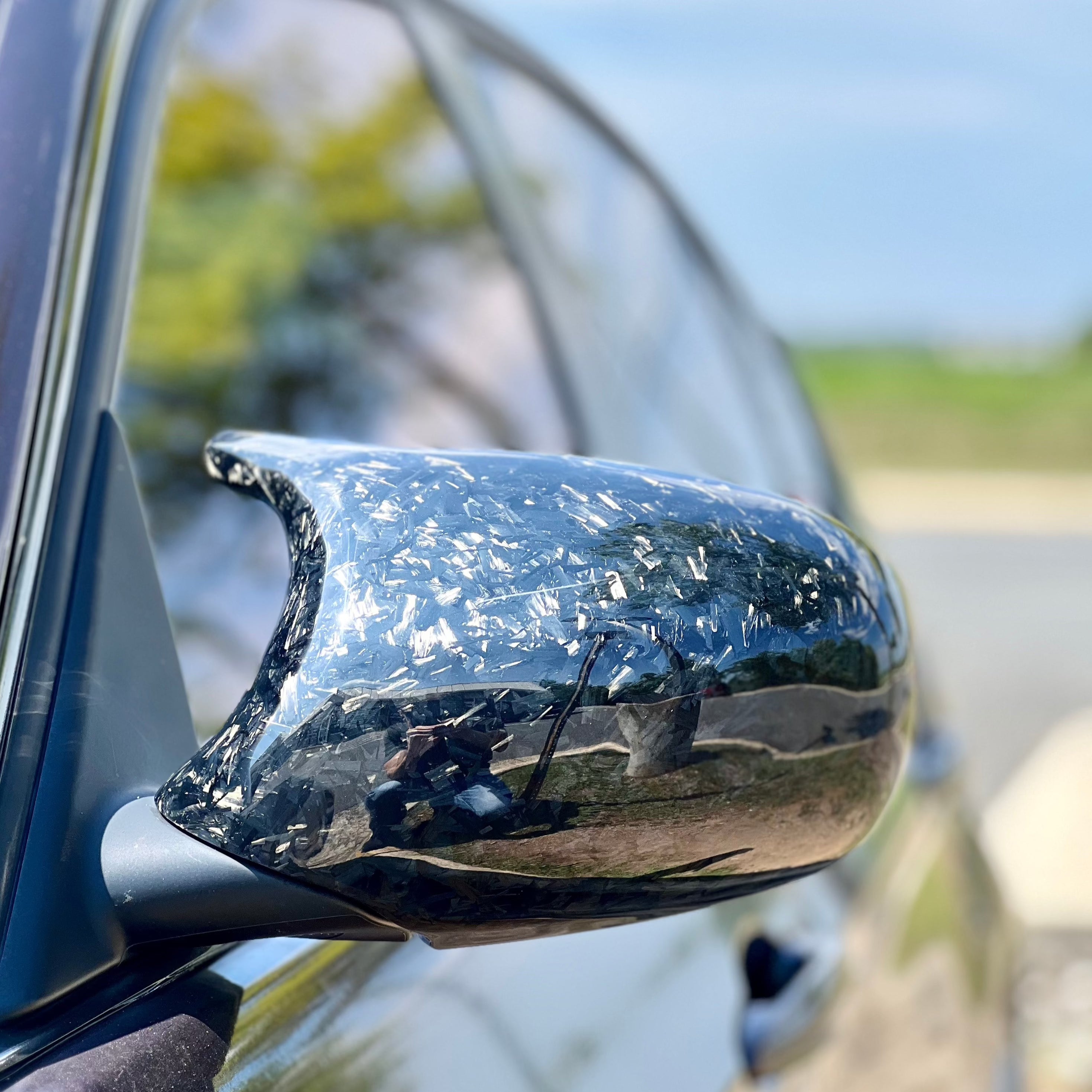 F30 forged hot sale carbon mirror caps