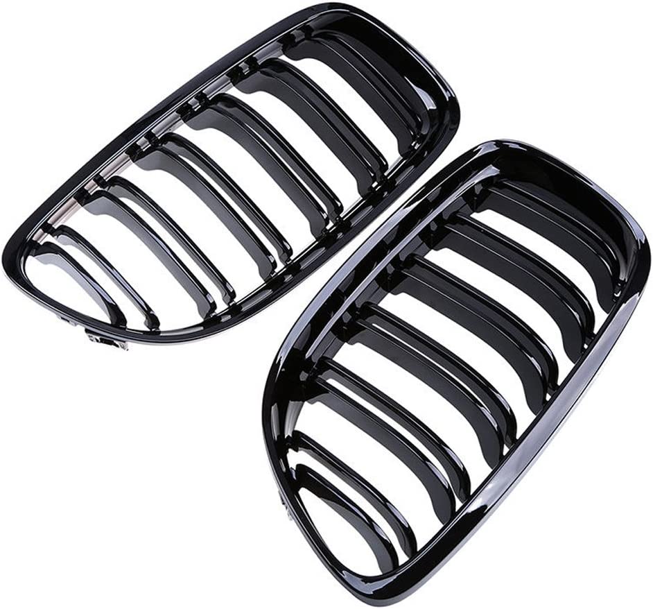 Gloss Black M-Style Front Grille BMW E90 E91 LCI 3-series