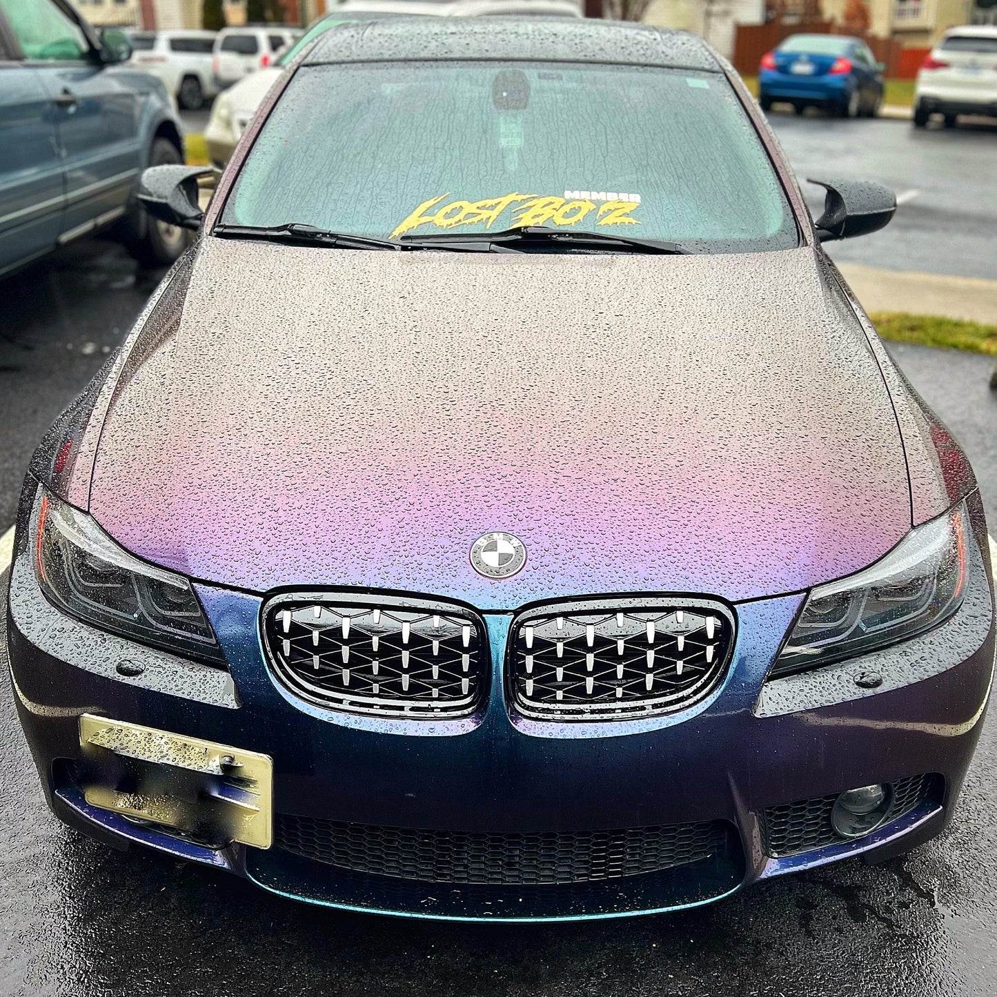 G20 Style Front Grille Diamond Mesh for BMW E90/E91 3-series