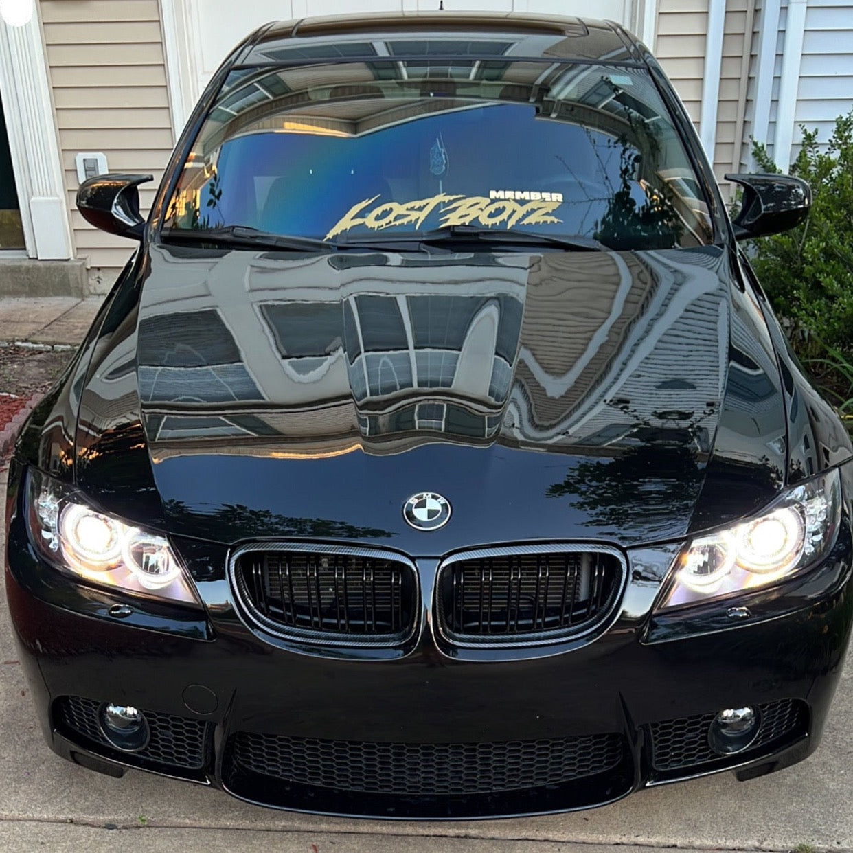 Carbon Fiber M-Style Front Grille BMW E90 E91 LCI