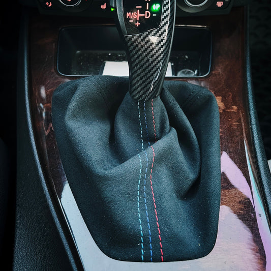 Alcantara Gear Shift Boot M-Power Stitching E90 E91 E92 E93 3-series
