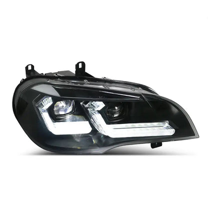 Laser Style Switchback LED Headlights for BMW E70 X5