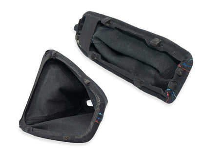 Alcantara Gear Shift Boot + E-Brake Boot (M-Power Stitching) + Frames for E90/E91/E92/E93 3-series