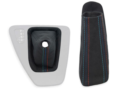 Alcantara Gear Shift Boot + E-Brake Boot (M-Power Stitching) for E90/E91/E92/E93 3-series